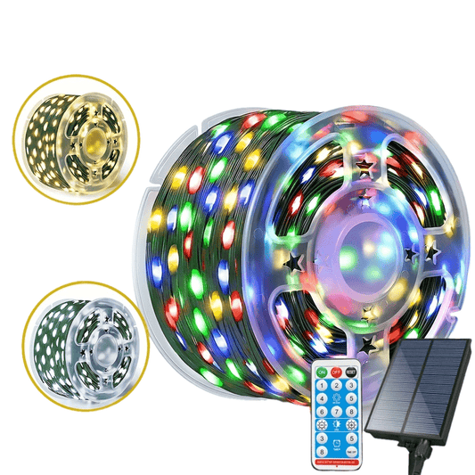 Instalație luminoasă de Crăciun pentru exterior, 300 LED-uri, multicoloră