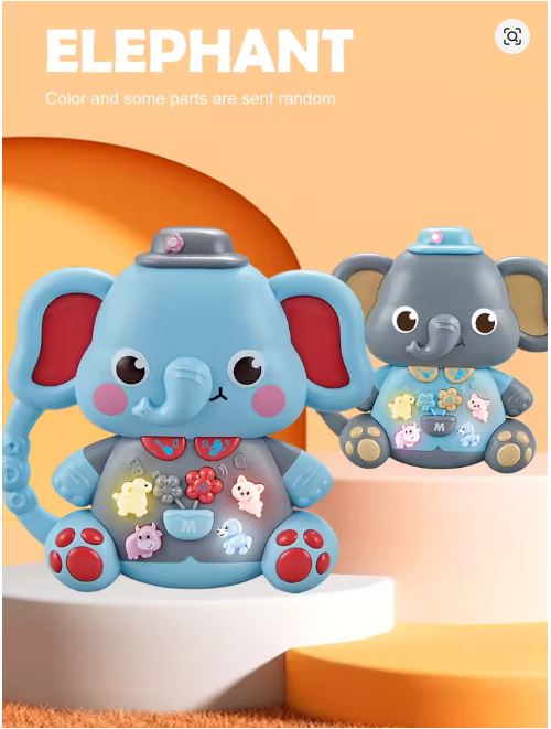 Jucărie muzicală cu lumini și sunete - Design Animal Cartoon