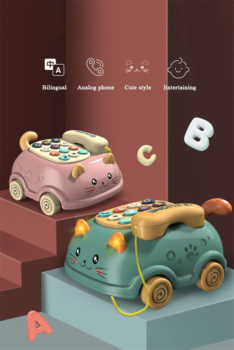 Jucăria muzicală - telefon interactiv cu lumini