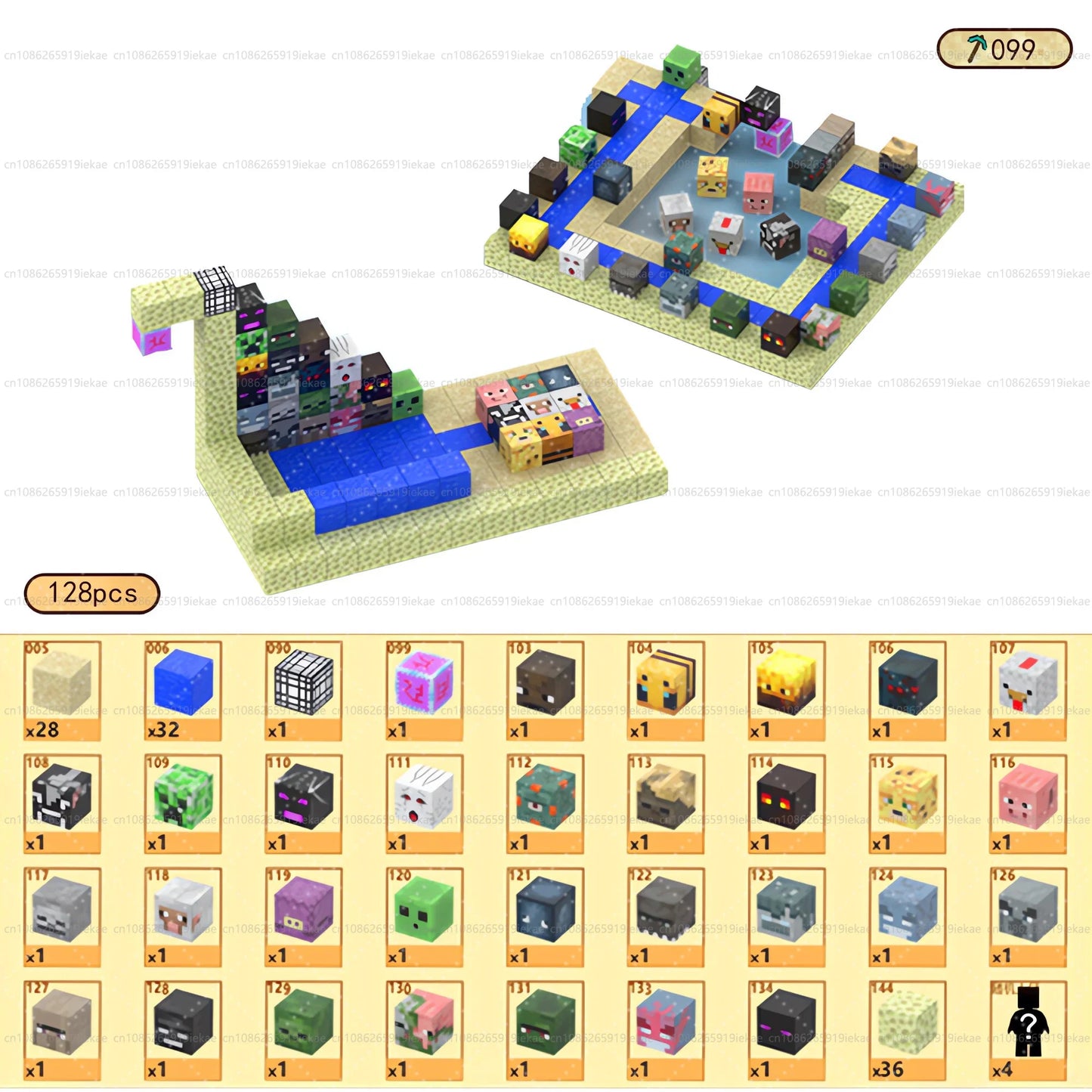 Set Magnetic Building Blocks – Mine World | Cuburi Magnetice 20 mm