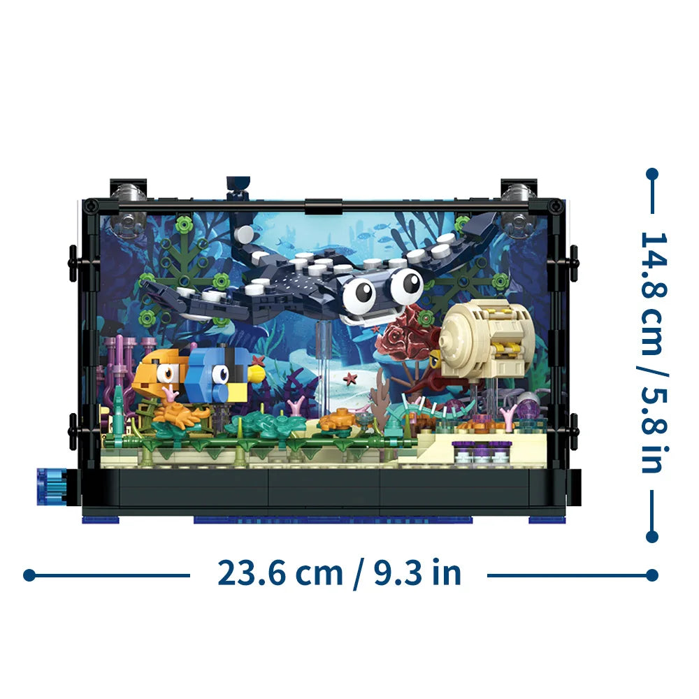 Aquarium Marine Life - Set Blocuri de Construcție și Lumini