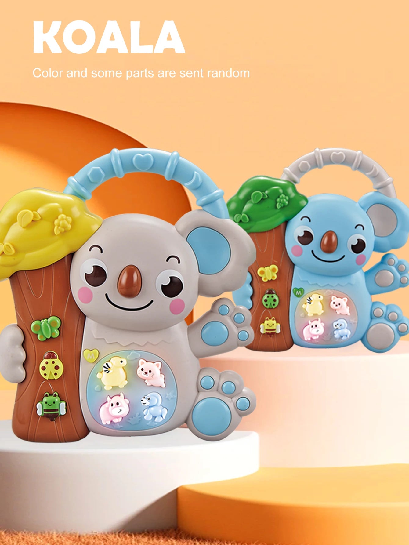 Jucărie muzicală cu lumini și sunete - Design Animal Cartoon