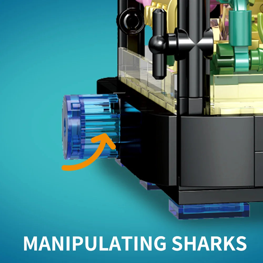 Aquarium Marine Life - Set Blocuri de Construcție și Lumini