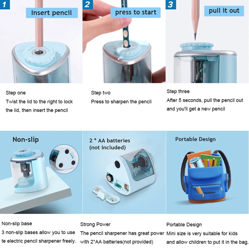 Ascuțitoare Electrică Automată pentru Creioane