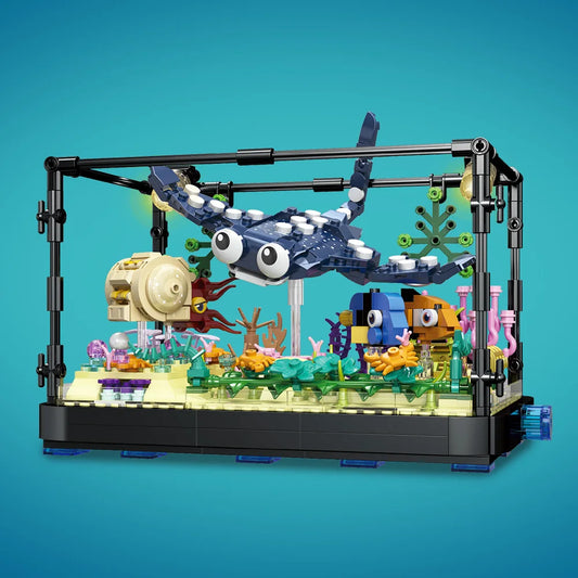 Aquarium Marine Life - Set Blocuri de Construcție și Lumini