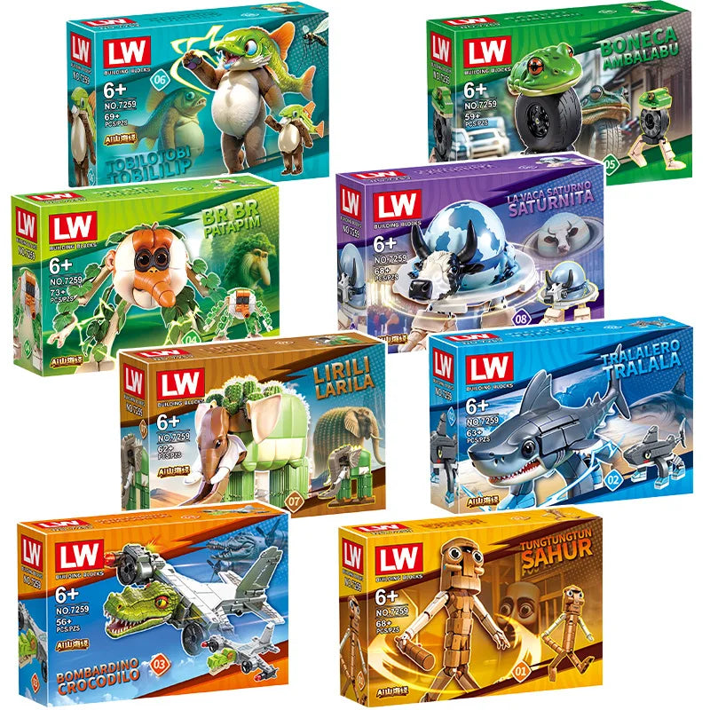 Italian Brainrot Animals – Set de construcție