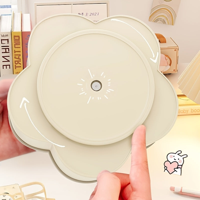 Suport rotativ pentru creioane, compartimente multiple